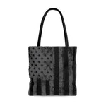 black and gray grunge american flag shopping tote, grunge american flag shopping tote, american flag shopping tote, flag shopping tote, usa shopping tote, merica grocery bag, patriotic grocery bag