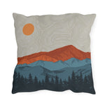 Colorado Mountain pillow, CO Mountain Pillow case, Colorado Mountain pillow cover, Mt Elbert Mountain pillow cover, James Peak Mountain pillow cover, Longs Peak Mountain pillow cover, Kingston Peak Mountain pillow cover, Mountain pillow cover, Mountain pillow case, Mountain pillow, forest pillow cover, forest pillow case, forest pillow