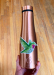 Hummingbird with henna design sticker, hummingbird sticker, hummingbird decal, hummingbird bumper sticker, hummingbird laptop sticker, paisley sticker, Mandelbrot sticker, colorado hummingbird sticker, henna sticker