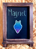 Magnet Owl : henna, mandala, paisley, star