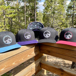 Elevation Addict Hat; Are you an elevation addict?  This hat is for you, line art telluride hat, line art colorado flowers, colorado rockies hat color, mountain hat, colorado hat, mountain trucker hat, colorado trucker hat, line art trucker hat