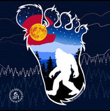 Colorado flag Bigfoot sticker, colorado flag big foot sticker, colorado flag yeti sticker, colorado flag Sasquatch sticker, Colorado flag sticker, yeti sticker, Sasquatch sticker, Bigfoot sticker, big foot sticker, Bigfoot slap, big foot slap, yeti slap