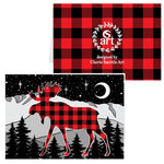 Buffalo Plaid Moose Mountain Greeting Card; Buffalo Plaid Greeting Card, colorado artist, colorado art, colorado artwork, Buffalo Plaid Moose Card, Pikes Peak card, Colorado Springs Card, Mountain card, moose silhouette card, Colorado mountain card, moose greeting card, mountain greeting card, Colorado mountain greeting card, card with moose, card with mountain, thank you card, congratulations card, moose silhouette card, moose silhouette greeting card