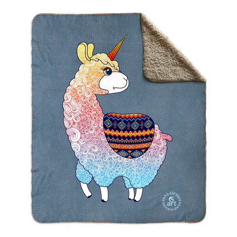 Llamacorn minky blanket, Llamacorn fleece blanket, Llamacorn blanket, Unicorn minky blanket, Unicorn fleece blanket, Unicorn blanket, Llama minky blanket, Llama fleece blanket, Llama blanket, Indian Blanket, , funny llamacorn, funny llama, funny unicorn