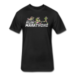 Unisex 50/50 T-Shirt : That's CUTE, You Run Marathons - black; funny triathlete shirt, funny runner shirt, funny run shirt, funny marathon shirt, funny sport shirt, funny triathlete t-shirt, funny runner t-shirt, funny run t-shirt, funny marathon t-shirt, funny sport t-shirt