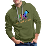 Unisex Hoodie : Run Your Ass Off - olive green; Funny Donkey hoodie, funny burro hoodie, funny donkey running hoodie, funny burro running hoodie, funny runner hoodie, funny running hoodie, funny athletic hoodie, Funny Donkey sweatshirt, funny burro sweatshirt, funny donkey running sweatshirt, funny burro running sweatshirt, funny runner sweatshirt, funny running sweatshirt, funny athletic sweatshirt, burro racing sweatshirt, burro racing hoodie, donkey racing sweatshirt, donkey racing hoodie