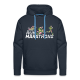 Unisex Hoodie : That's CUTE, You Run Marathons - navy; funny triathlete sweatshirt, funny runner sweatshirt, funny run sweatshirt, funny marathon sweatshirt, funny sport sweatshirt, funny triathlete hoodie, funny runner hoodie, funny run hoodie, funny marathon hoodie, funny sport hoodie, floral triathlon hoodie, ironman hoodie 