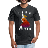 Unisex 50/50 T-Shirt : Zero Fox Given - heather black; funny fox t-shirt, zero fox given t-shirt, fox silhouette t-shirt, paisley fox t-shirt, funny fox shirt, zero fox given shirt, fox silhouette shirt, paisley fox shirt