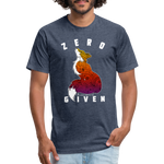 Unisex 50/50 T-Shirt : Zero Fox Given - heather navy; funny fox t-shirt, zero fox given t-shirt, fox silhouette t-shirt, paisley fox t-shirt, funny fox shirt, zero fox given shirt, fox silhouette shirt, paisley fox shirt