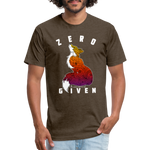 Unisex 50/50 T-Shirt : Zero Fox Given - heather espresso; funny fox t-shirt, zero fox given t-shirt, fox silhouette t-shirt, paisley fox t-shirt, funny fox shirt, zero fox given shirt, fox silhouette shirt, paisley fox shirt