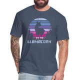 Unisex 50/50 T-Shirt : Llamacorn - heather navy; funny llamacorn shirt, cute llamacorn shirt, magical llamacorn shirt, majestic llamacorn shirt, awkward llamacorn shirt, funny llama t-shirt, cute llama t-shirt, magical llama t-shirt, majestic llama t-shirt, awkward llama t-shirt, funny unicorn, cute unicorn, magical unicorn, majestic unicorn, awkward unicorn