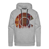 Unisex Hoodie : Rusted Colorful Colorado Flag with Cutout Trees - heather grey; grunge colorado sweatshirt, grunge colorado hoodie, colorado sweatshirt, colorado hoodie, colorado flag hoodie, colorado flag sweatshirt, mountain sweatshirt, mountain hoodie, colorado mountain hoodie, colorado mountain sweatshirt, rusted colorado sweatshirt, rusted colorado hoodie