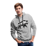 Unisex Hoodie : Teton Buffalo - heather grey; Buffalo hoodie, buffalo sweatshirt, bison sweatshirt, bison hoodie, Buffalo Silhouette sweatshirt, buffalo silhouette hoodie, grand tTeton sweatshirt, grand Teton hoodie, constellation sweatshirt, constellation hoodie, mountain sweatshirt, mountain hoodie