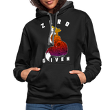 Unisex Hoodie : Zero Fox Given - black/asphalt; Fox with Henna and Paisley with some Mandelbrot mixed in. colorado artist, colorado art, colorado artwork, funny fox t-shirt, zero fox given t-shirt, fox silhouette t-shirt, paisley fox t-shirt, zero fox given sweatshirt, zero fox given hoodie, funny fox sweatshirt, funny fox hoodie