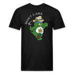 Unisex 50/50 T-Shirt : Don't Care Bear; 420 - black; don't care bear t-shirt, 420 care bear t-shirt, cannabis care bear t-shirt, colorado t-shirt, smokey the bear t-shirt, smokey t-shirt, smokey bear t-shirt, 420 t-shirt, pot leaf t-shirt, funny care bear t-shirt