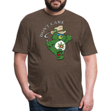 Unisex 50/50 T-Shirt : Don't Care Bear; 420 - heather espresso; don't care bear t-shirt, 420 care bear t-shirt, cannabis care bear t-shirt, colorado t-shirt, smokey the bear t-shirt, smokey t-shirt, smokey bear t-shirt, 420 t-shirt, pot leaf t-shirt, funny care bear t-shirt